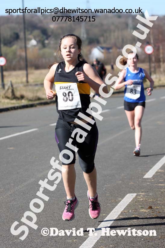Under-15s boys and girls Elswick Harriers Good Friday Road Relays. Photo: David T. Hewitson/Sports for All Pics